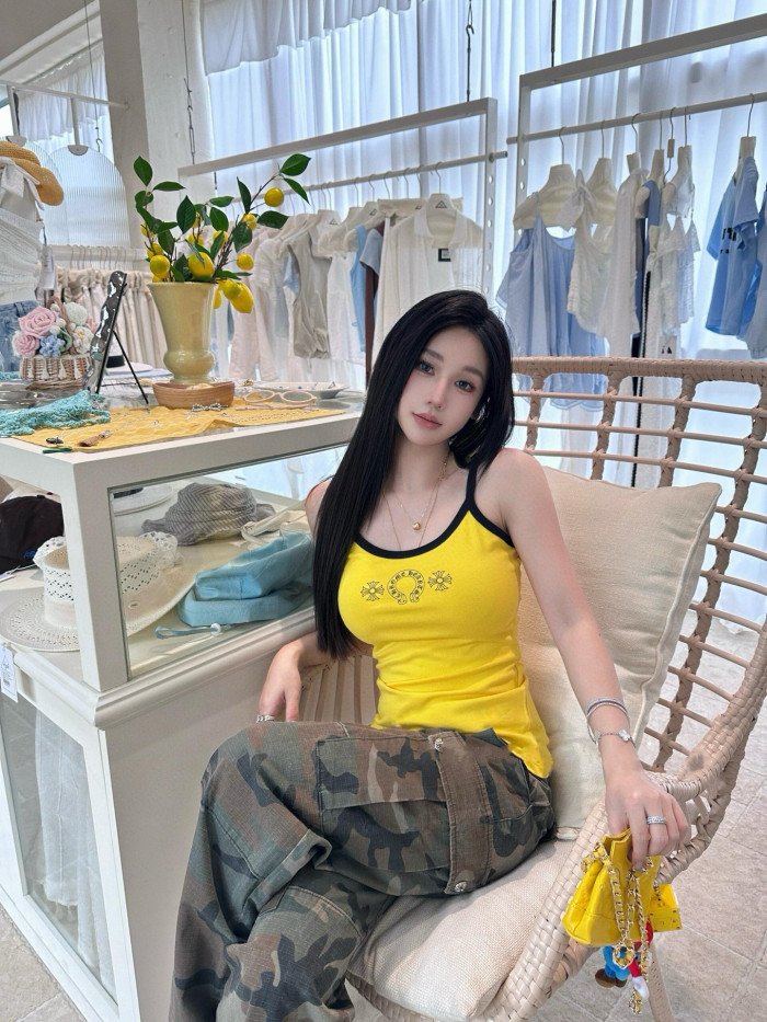 NIGO Chrome Hearts Women's Summer Fashion Casual Solid Color Logo Pattern Printed Pullover Tank Top Vest #nigo78336