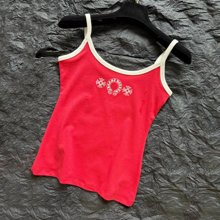NIGO Chrome Hearts Women's Summer Fashion Casual Solid Color Logo Pattern Printed Pullover Tank Top Vest #nigo78336