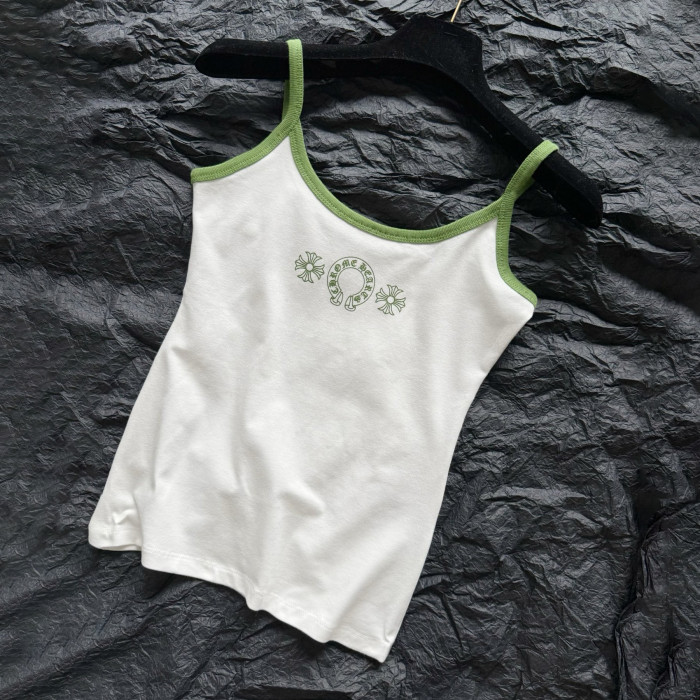 NIGO Chrome Hearts Women's Summer Fashion Casual Solid Color Logo Pattern Printed Pullover Tank Top Vest #nigo78336