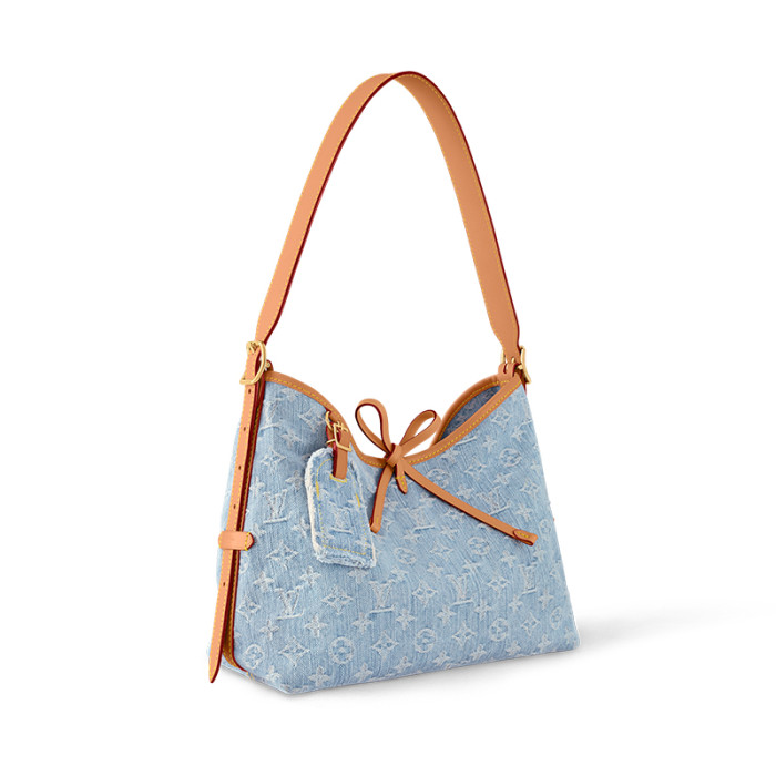 NIGO Louis Vuitton Women's Carryall Small Denim Logo Tote Bag Solid Color Mother-And-Child Bag Canvas And Leather Underarm Bag Bags M11462 #nigo81484