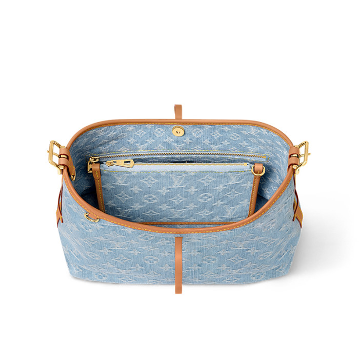 NIGO Louis Vuitton Women's Carryall Small Denim Logo Tote Bag Solid Color Mother-And-Child Bag Canvas And Leather Underarm Bag Bags M11462 #nigo81484