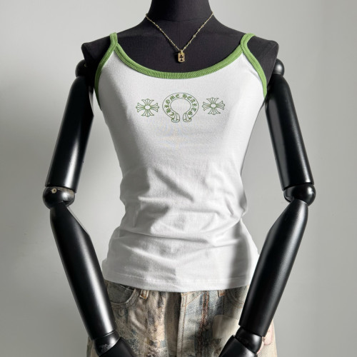 NIGO Chrome Hearts Women's Summer Fashion Casual Solid Color Logo Pattern Printed Pullover Tank Top Vest #nigo78336