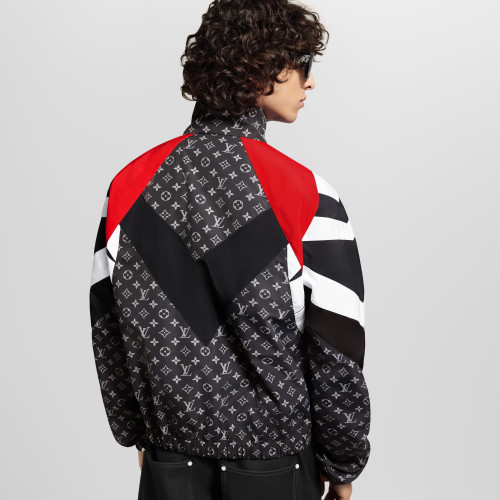 NIGO Louis Vuitton Men's Spring/Summer Fashion Casual Classic Printed Pattern Color Block Zipper Cuff Elastic Sports Jacket #nigo78343
