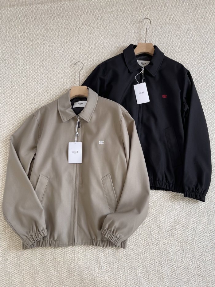 NIGO Celine Men's And Women's Autumn/Winter Fashion Casual Solid Color Zipper Neck Embroidered Printed Jacket #nigo78347
