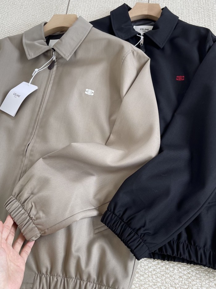 NIGO Celine Men's And Women's Autumn/Winter Fashion Casual Solid Color Zipper Neck Embroidered Printed Jacket #nigo78347