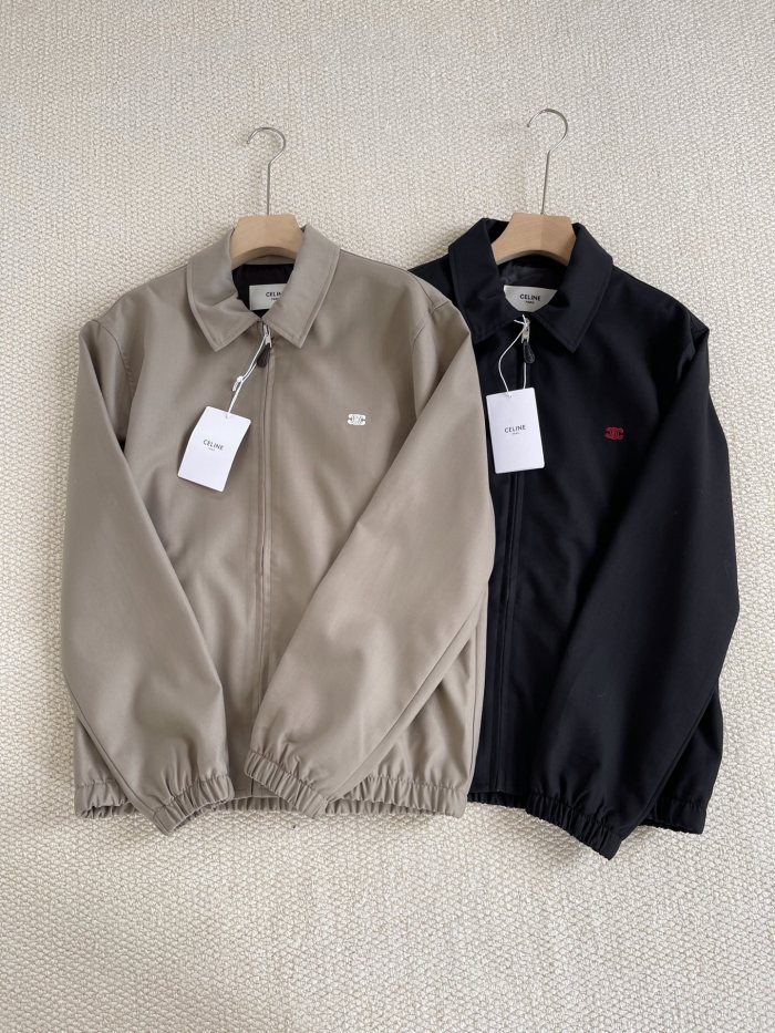 NIGO Celine Men's And Women's Autumn/Winter Fashion Casual Solid Color Zipper Neck Embroidered Printed Jacket #nigo78347