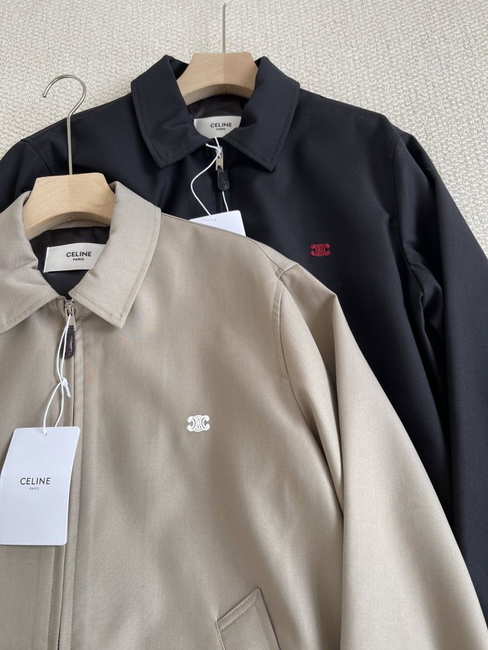 NIGO Celine Men's And Women's Autumn/Winter Fashion Casual Solid Color Zipper Neck Embroidered Printed Jacket #nigo78347