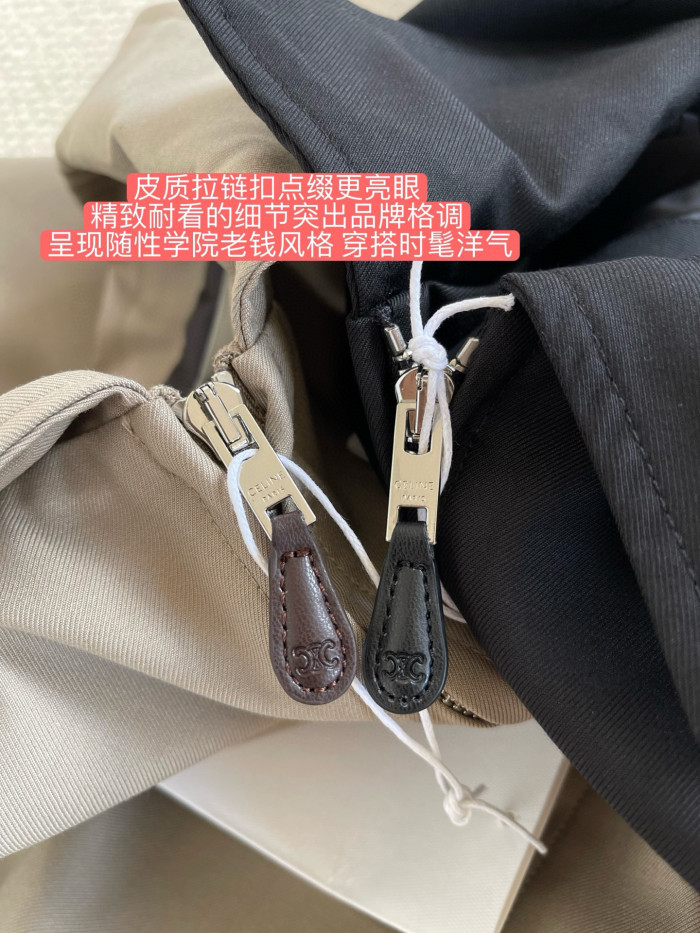 NIGO Celine Men's And Women's Autumn/Winter Fashion Casual Solid Color Zipper Neck Embroidered Printed Jacket #nigo78347