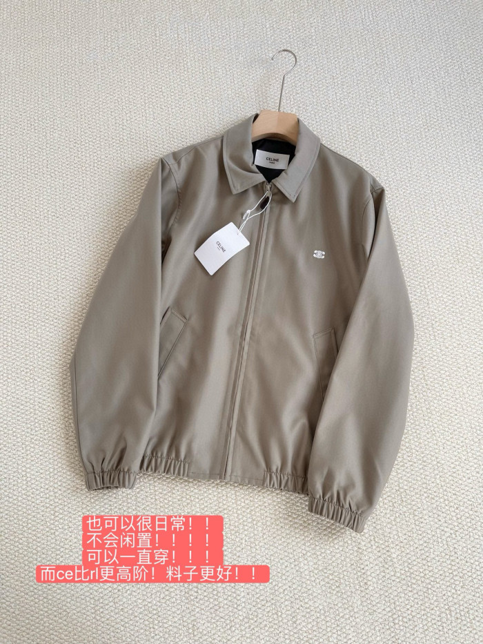NIGO Celine Men's And Women's Autumn/Winter Fashion Casual Solid Color Zipper Neck Embroidered Printed Jacket #nigo78347