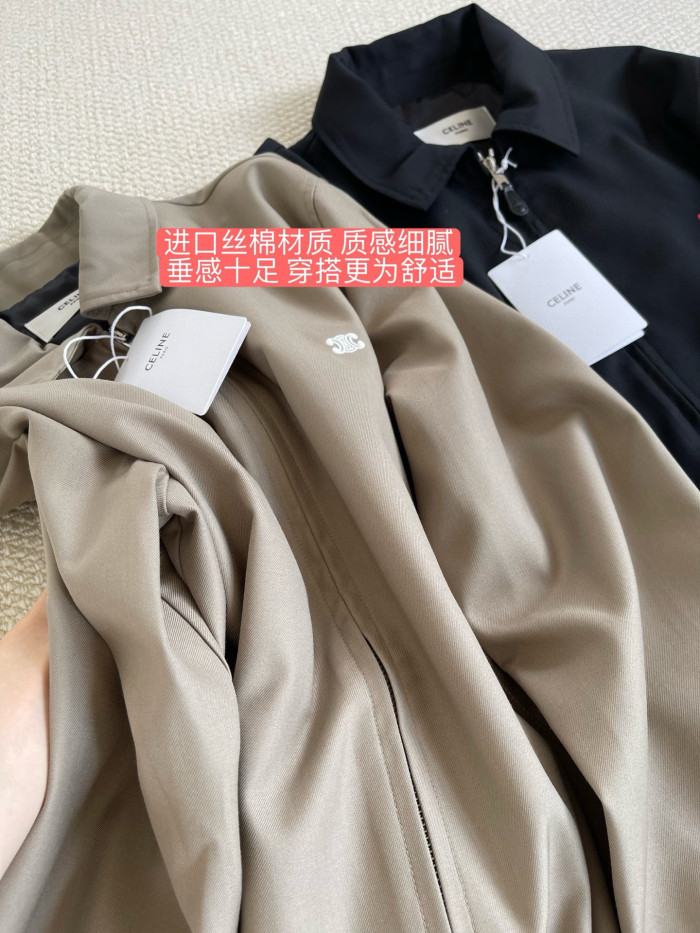 NIGO Celine Men's And Women's Autumn/Winter Fashion Casual Solid Color Zipper Neck Embroidered Printed Jacket #nigo78347