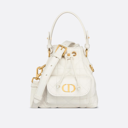 NIGO Dior Caro Women's Fashion Classic Solid Color Lambskin Cd Logo Mini Bucket Bag Shoulder Bag Crossbody Bag Bags S5250UNOZ_M030 #nigo78351