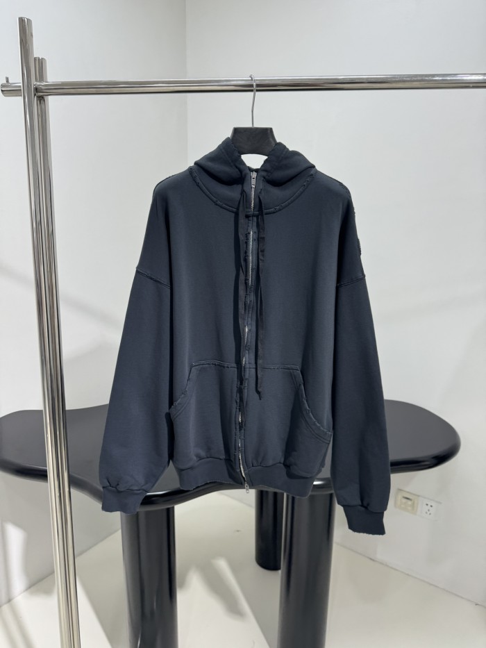 NIGO Balenciaga Men's Spring and Autumn Solid Color Alphabet Tape Print Hooded Zipper Long Sleeve Jacket #nigo76579