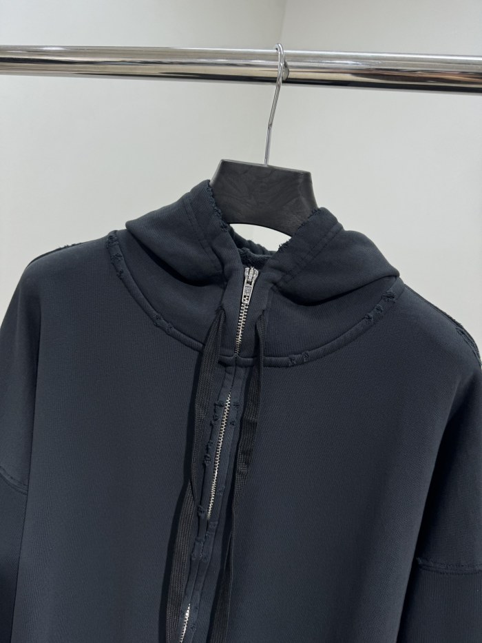 NIGO Balenciaga Men's Spring and Autumn Solid Color Alphabet Tape Print Hooded Zipper Long Sleeve Jacket #nigo76579