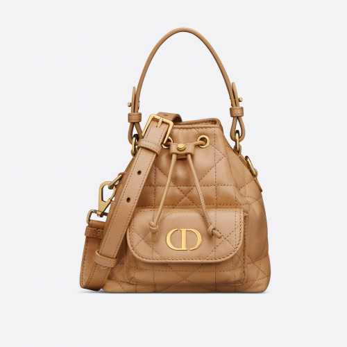 NIGO Dior Caro Women's Fashion Classic Solid Color Lambskin Cd Logo Mini Bucket Bag Shoulder Bag Crossbody Bag Bags S5250UNOZ_M030 #nigo78351
