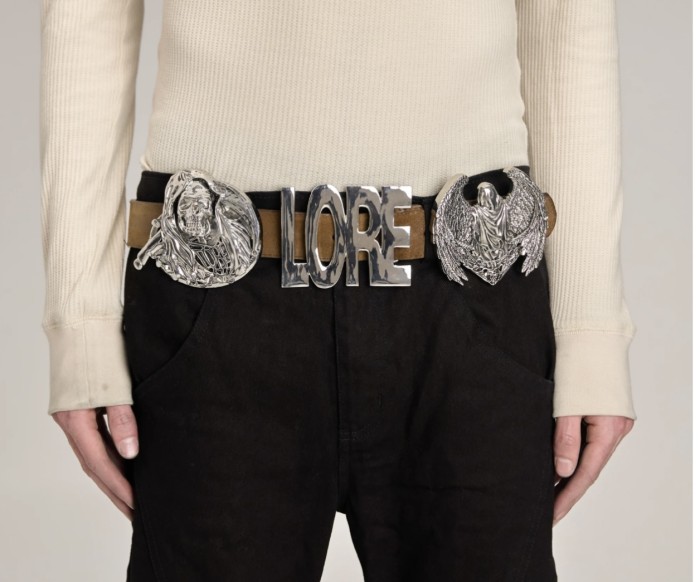 NIGO Lore Metal Cow Leather Belt Belt Rokcy With The Same Waist Head Removable Splicing Versatile Modeling Men's Fashion Trend Belt Ngvp #nigo2255