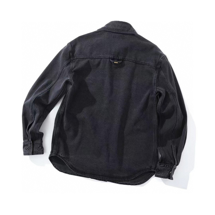 NIGO Louis Vuitton Men's Spring/autumn Fashion Casual Lapel Single Breasted Embossed Washed Denim Jacket #nigo78387
