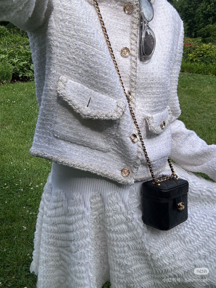 NIGO Chanel Women's Spring/Autumn Wool Twill Round Neck Single-Breasted Solid Color Fitted Long Sleeve Cardigan Jacket Ngvp #nigo2295