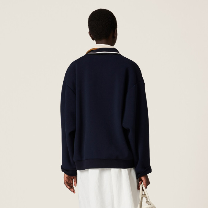 NIGO MiuMiu Men's and Women's Spring/Summer Fashion Casual Solid Color Collared Polo Neck Zipper Logo Letter Embroidered Jacket #nigo78397