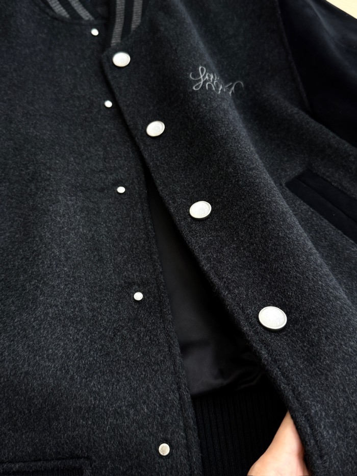 NIGO Louis Vuitton Men's Spring/autumn Fashion Casual Solid Color Single Breasted Suede Sheepskin Leather Jacket Sweatshirt Jacket #nigo78395