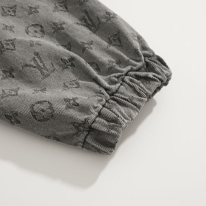 NIGO Louis Vuitton Men's And Women's Spring/autumn Fashion Casual Classic Printed Hooded Zipper Denim Jacket #nigo78417