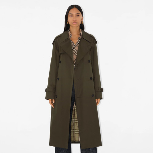 NIGO Burberry Women's Spring/Autumn Fashion Classic Castleford Style Long Trench Coat Jacket #nigo78439