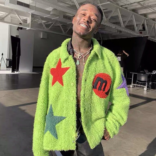 NIGO Jacobs X Cactusplant Fleamarket Cpfm Lamb's Wool Embroidered Jacket Men's Hipster Jacket Men's Lapel Single-breasted Jacket Ngvp #nigo2259