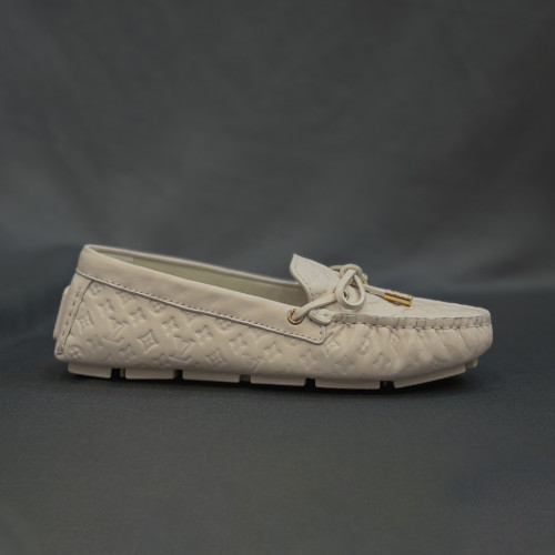 NIGO Louis Vuitton Women's Spring/Autumn Fashion Classic Round Toe Slip-On Leather Flat Low Top Loafers Shoes #nigo78437