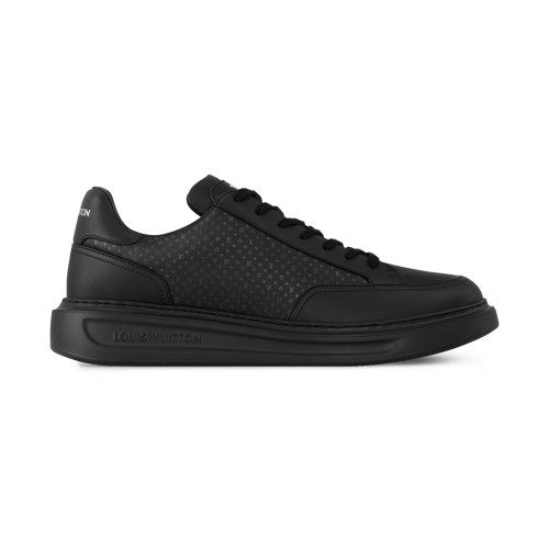NIGO Louis Vuitton BEVERLY HILLS Men's and Women's Spring/Summer Fashion Casual Round Toe Lace-Up Solid Color Denim Leather Fabric Casual Shoes Sneakers Shoes #nigo78446