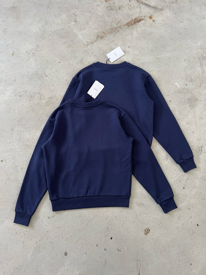 NIGO Celine Women's Fall/winter Fashion Casual Oversized Solid Color Crewneck Pullover Sweatshirt With Flocked Letter Print Sweatshirt #nigo78457