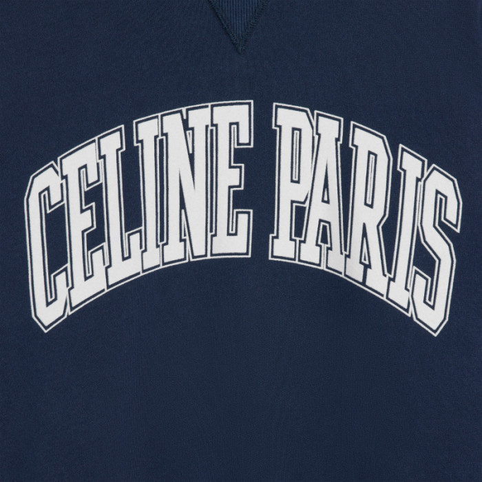 NIGO Celine Women's Fall/winter Fashion Casual Oversized Solid Color Crewneck Pullover Sweatshirt With Flocked Letter Print Sweatshirt #nigo78457
