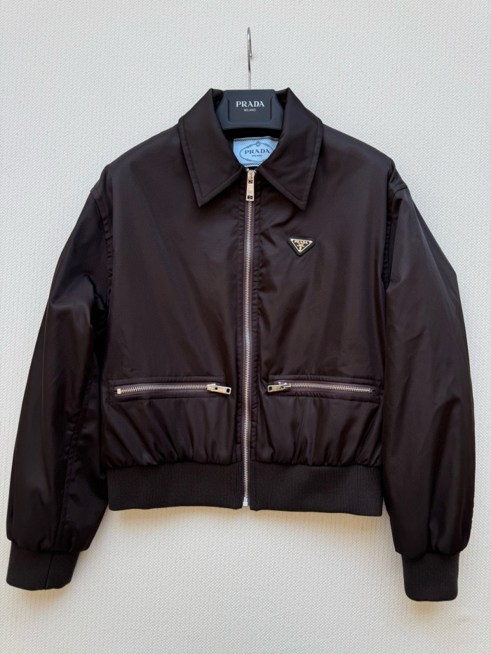 NIGO Prada Men's And Women's Spring/Fall Fashion Casual Solid Color Zipper Pocket Collared Long Sleeve Jacket #nigo78485