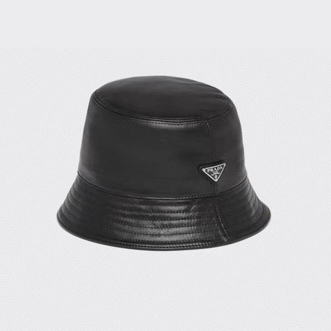NIGO Prada Unisex Spring/Fall Fashion Casual Solid Color Fisherman's Hat with Logo Sheepskin Hat Accessories #nigo78471