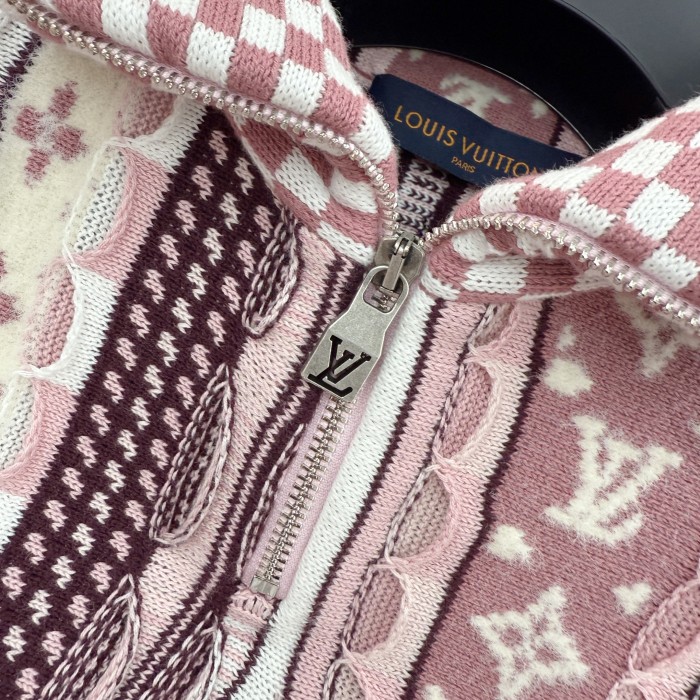 NIGO Louis Vuitton Men's Spring/fall Fashion Casual Jacquard Pattern Half zip High neck Pullover Sweatshirt #nigo78482
