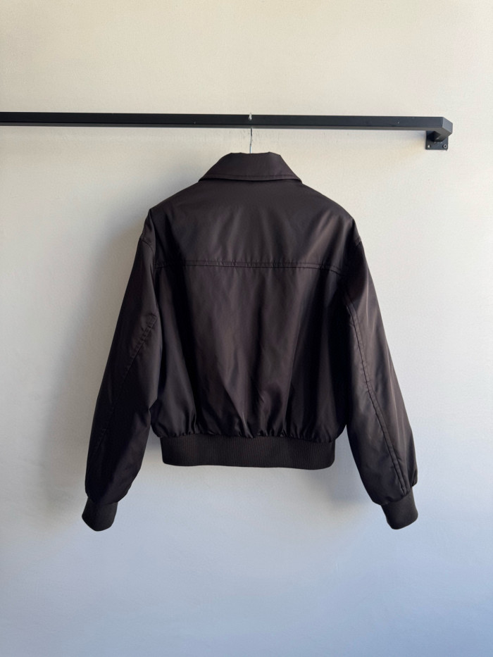 NIGO Prada Men's And Women's Spring/Fall Fashion Casual Solid Color Zipper Pocket Collared Long Sleeve Jacket #nigo78485