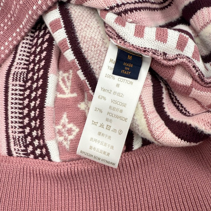 NIGO Louis Vuitton Men's Spring/fall Fashion Casual Jacquard Pattern Half zip High neck Pullover Sweatshirt #nigo78482