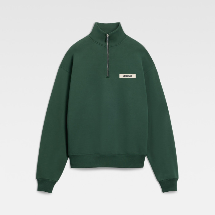 NIGO Jacquemus Men's Spring/Fall Fashion Casual High Neck Half Zip Embroidered Knit Logo Sweatshirt #nigo78534