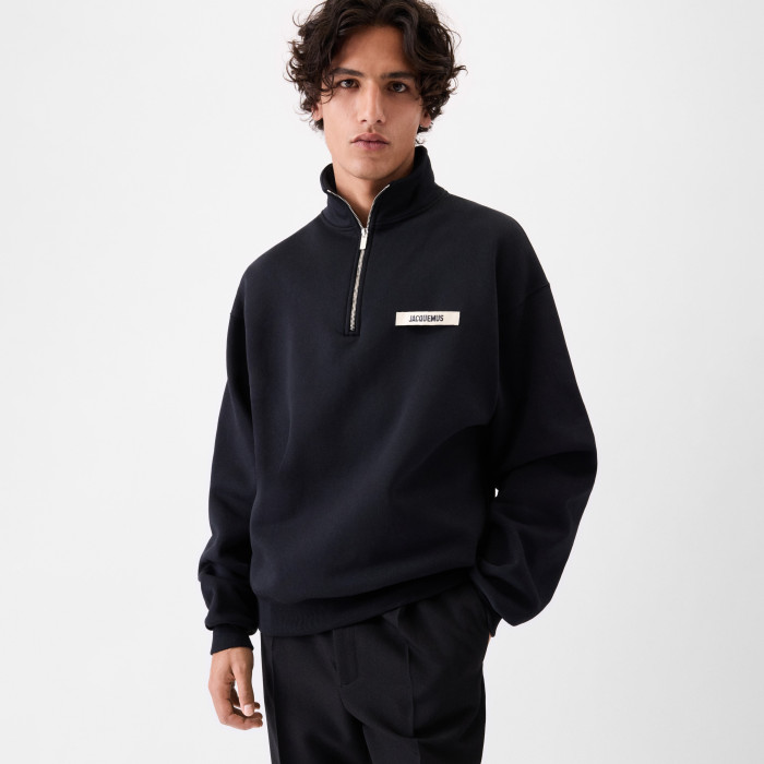 NIGO Jacquemus Men's Spring/Fall Fashion Casual High Neck Half Zip Embroidered Knit Logo Sweatshirt #nigo78534