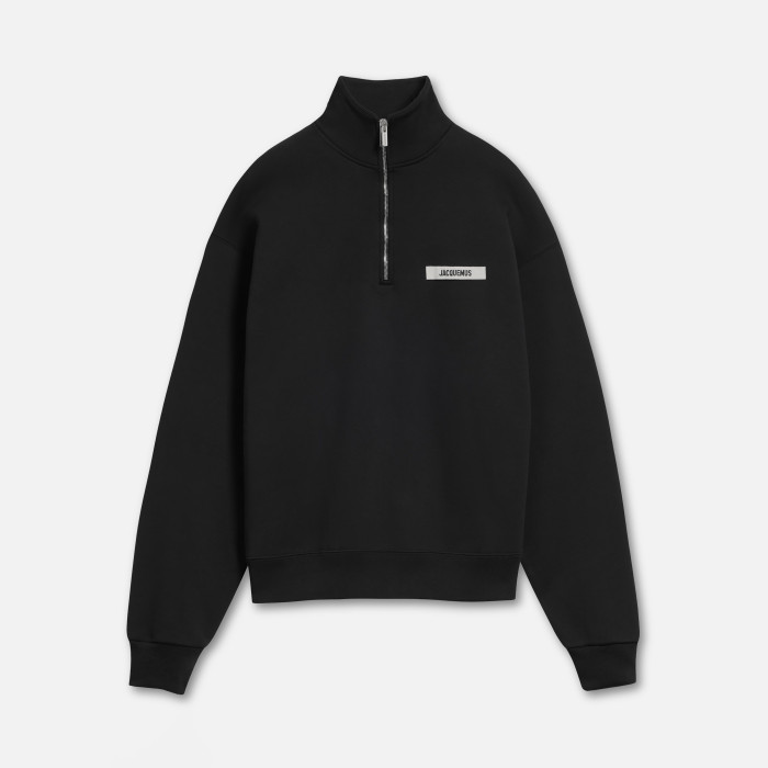NIGO Jacquemus Men's Spring/Fall Fashion Casual High Neck Half Zip Embroidered Knit Logo Sweatshirt #nigo78534