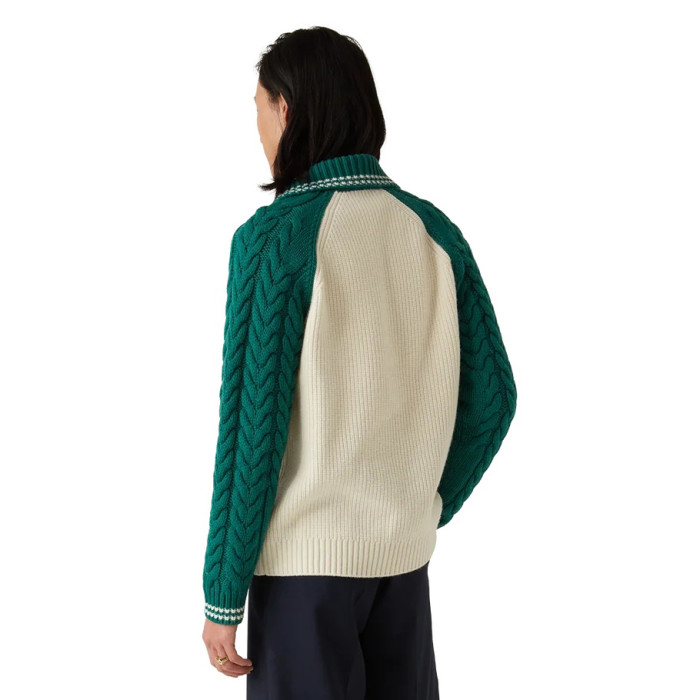 NIGO Casablanca Men's And Women's Spring/fall Fashion Casual Collared Half-zip Logo Wool Knit Sweater #nigo78495