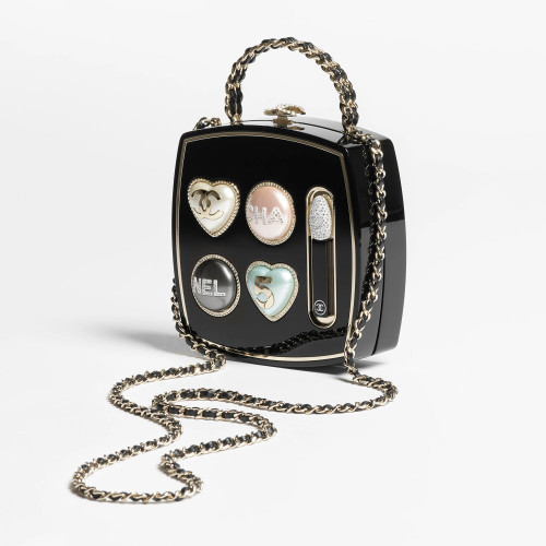 NIGO Chanel Women's Ladies' Fashion Classic Color Palette Shaped Rigid Evening Clutch Makeup Case Chain Bag Bags AS5652-B21915-U2093 #nigo78527