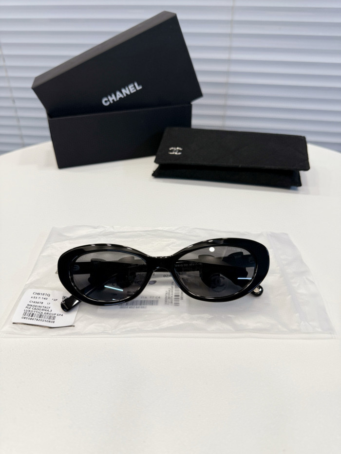 NIGO Chanel Women's Fashion Classic Solid Color Cat-Eye Frame Sunglasses Accessories #nigo78524