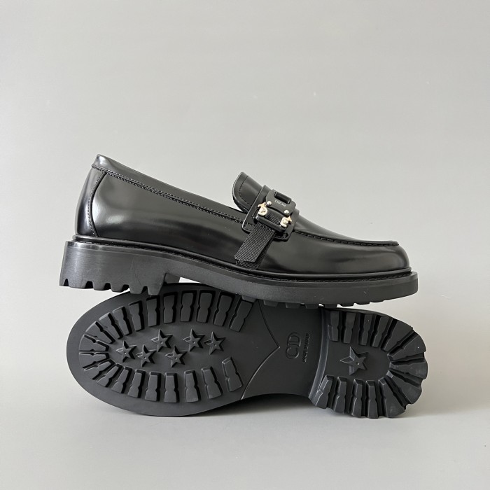 NIGO Dior  Men's Spring/Fall Fashion Classic Solid Color Leather Round Toe Slip On Casual Shoes #nigo78526