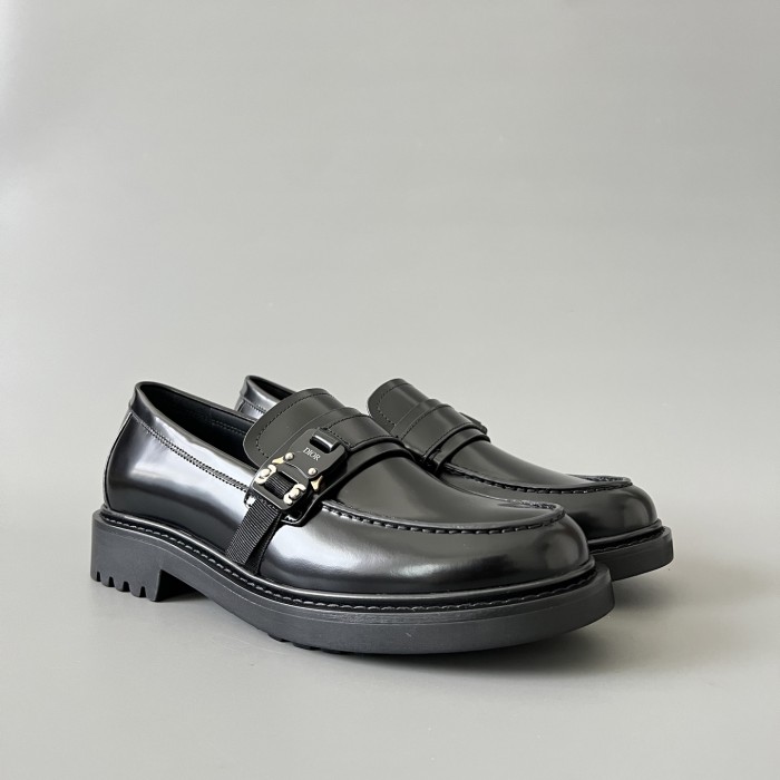 NIGO Dior  Men's Spring/Fall Fashion Classic Solid Color Leather Round Toe Slip On Casual Shoes #nigo78526