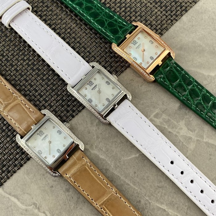 NIGO Hermes Cape Cod Women's Fashion Classic Minimalist Quartz Movement Genuine Leather Strap Watch Accessories #nigo78528