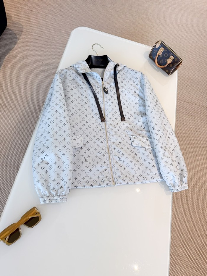 NIGO Louis Vuitton Monogram Hooded Parker Coat Women's Fall And Winter Fashion Trend Printed Drawstring Hooded Jacket #nigo81457
