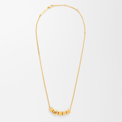 NIGO Loewe Women's Fashion Classic Cube Engraved Diamond Shaped Buckle Minimalist Necklace Bracelet Jewelry Accessories #nigo78551