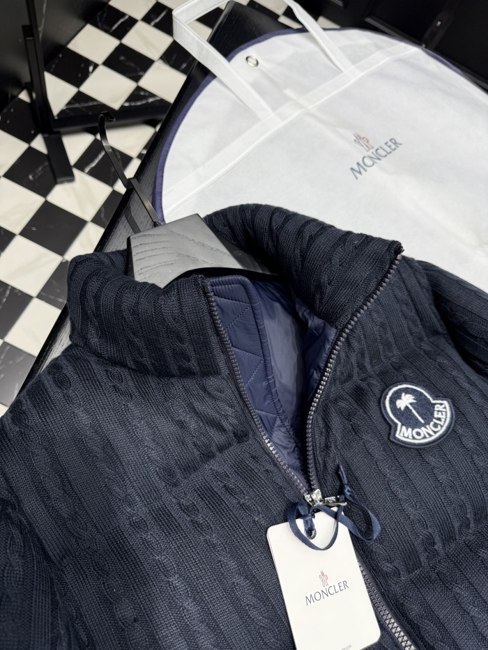 NIGO Moncler Men's & Women's Fall/Winter Logo Stand Collar Solid Color Zipper Long Sleeve Slim Fit Puffer Down Jacket #nigo81529