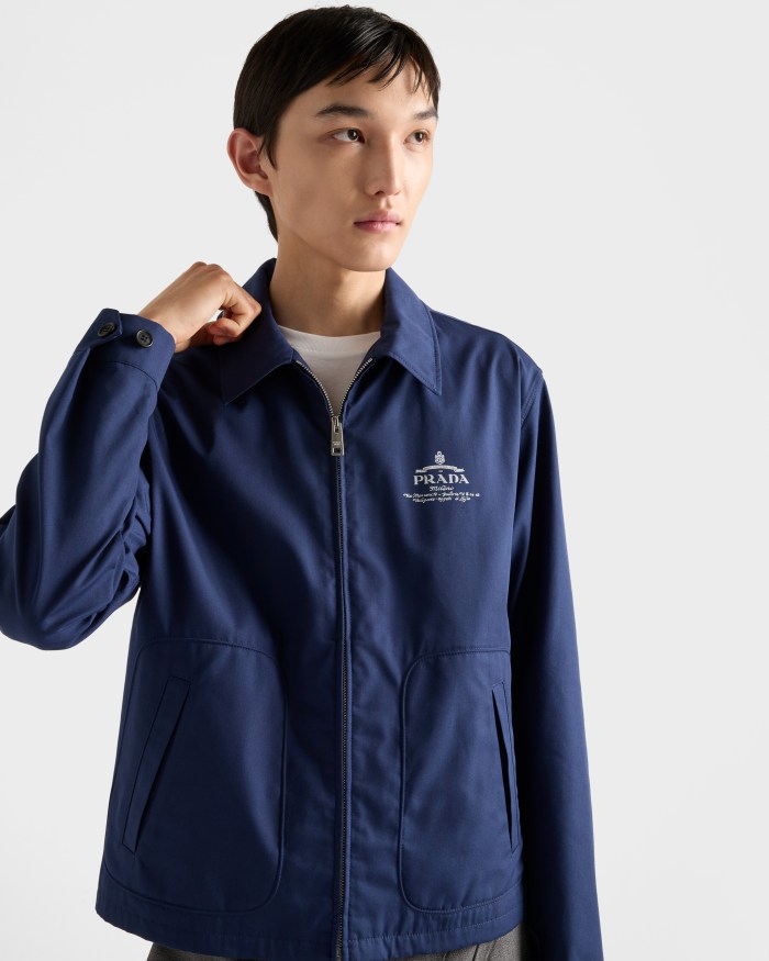 NIGO Prada Men's Spring/Fall Casual Fashion Solid Color Logo Collar Zipper Cotton Blend Long Sleeve Short Jacket #nigo78559