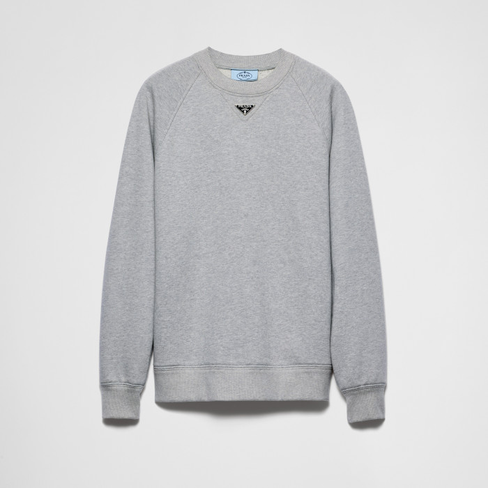 NIGO Prada Women's Spring/fall Fashion Casual Solid Color Crew Neck Pullover Sweatshirt With Triangle Logo Long Sleeve Sweatshirt #nigo78538