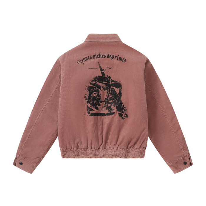 NIGO Enfants Riches Deprimes Men's Spring/fall Fashion Casual Lapel Zipper Embroidered Logo Print Drop Shoulder Long Sleeve Jacket #nigo78544